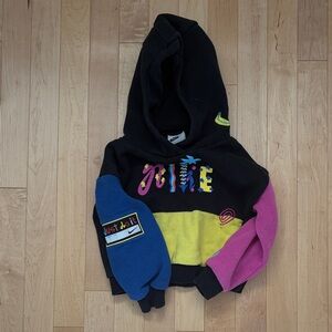 Nike Kids Black, Yellow, Blue, and Pink Hoodie